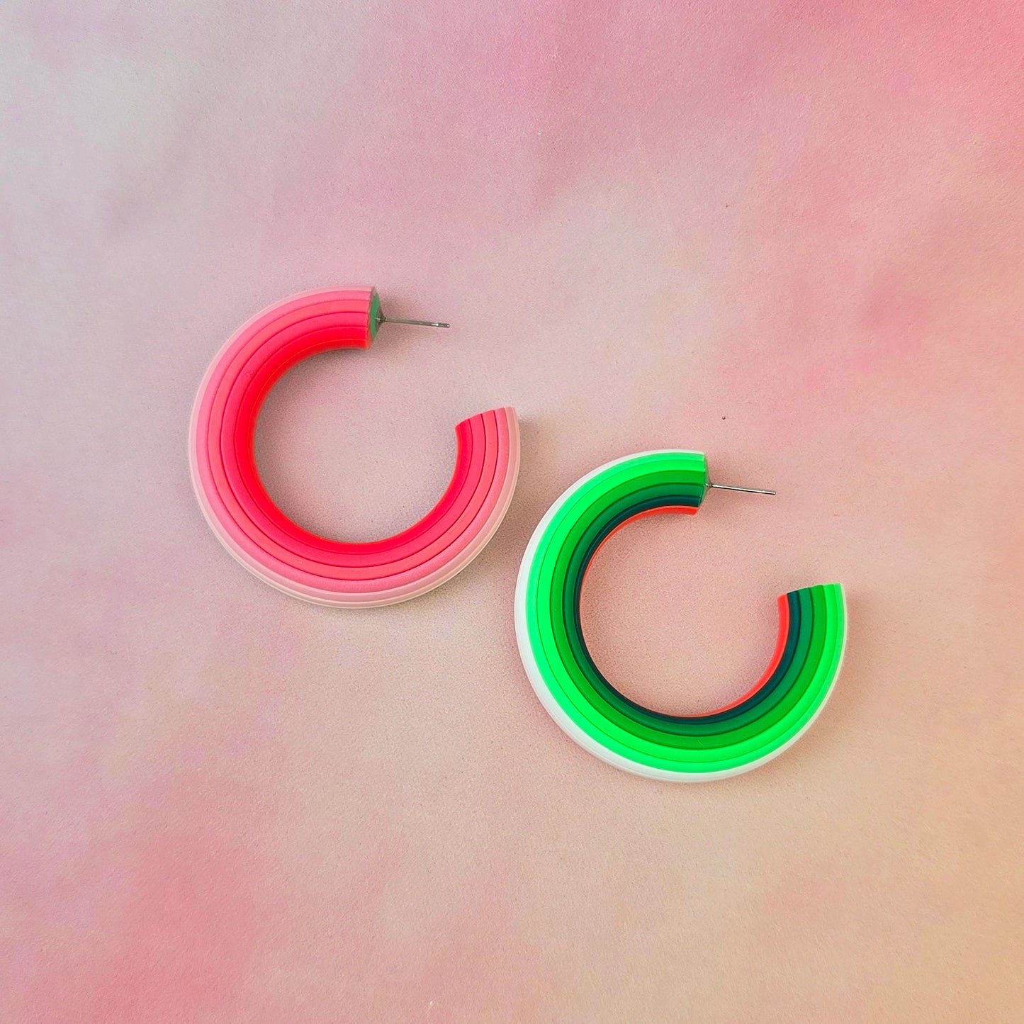 Watermelon Sugar Ombre Hoops