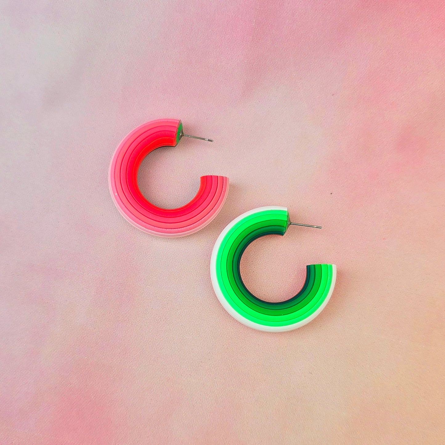 Watermelon Sugar Ombre Hoops