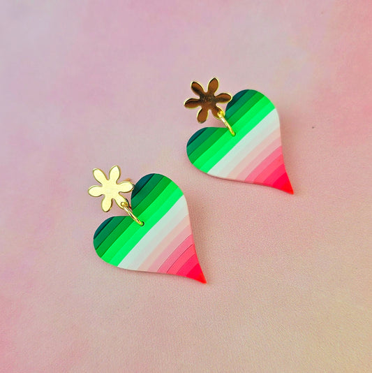 Watermelon Sugar Heart Dangles