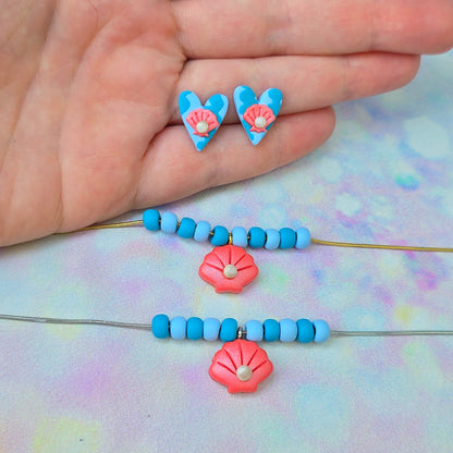 Beach Shell Stud & Necklace Set (Copy)