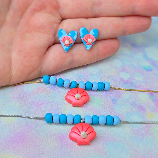Beach Shell Stud & Necklace Set (Copy)