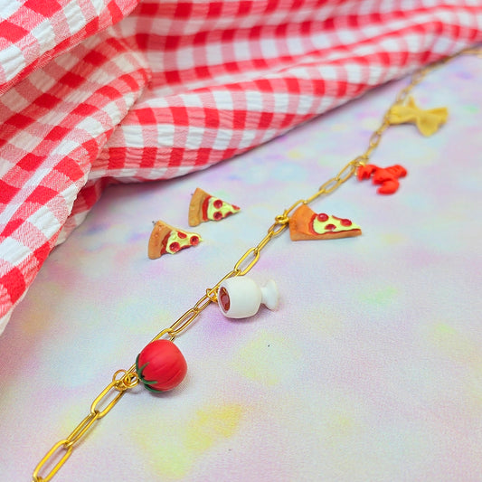 Italian Stud & Necklace Set