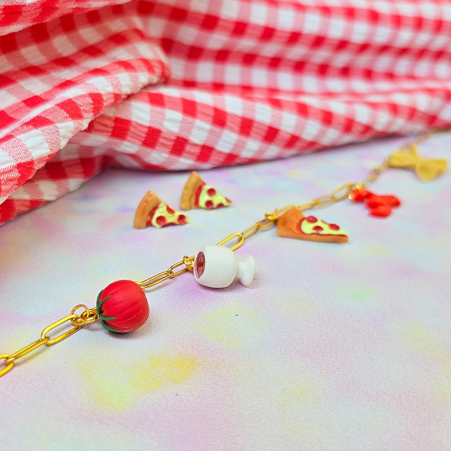 Italian Stud & Necklace Set