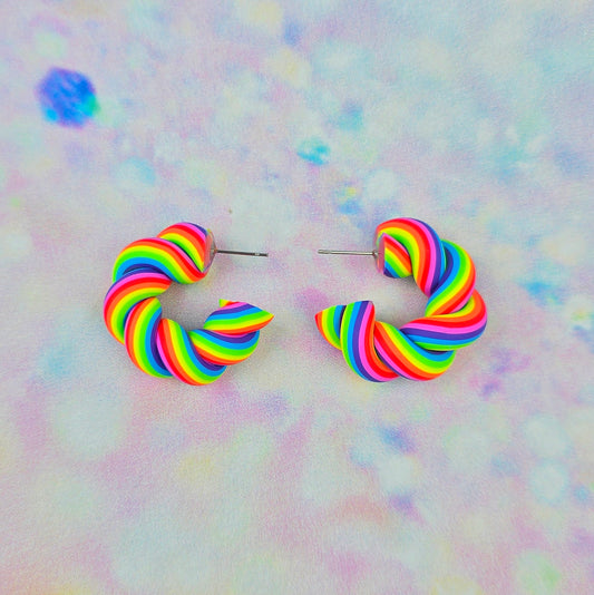 Neon Rainbow Mini Flump Hoops
