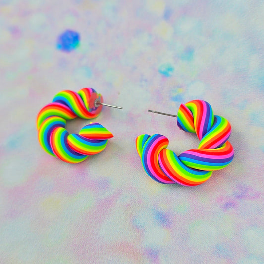 Neon Rainbow Mini Flump Hoops
