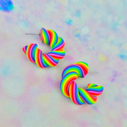 Neon Rainbow Mini Flump Hoops