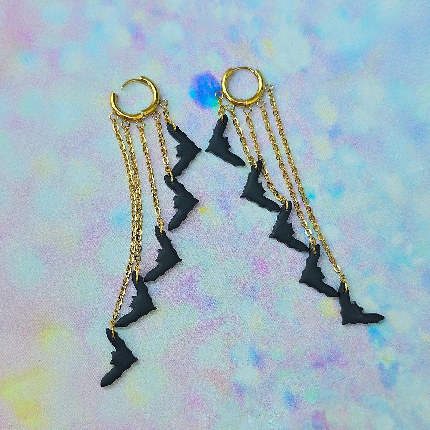 Black Bat 5 Drop Dangles