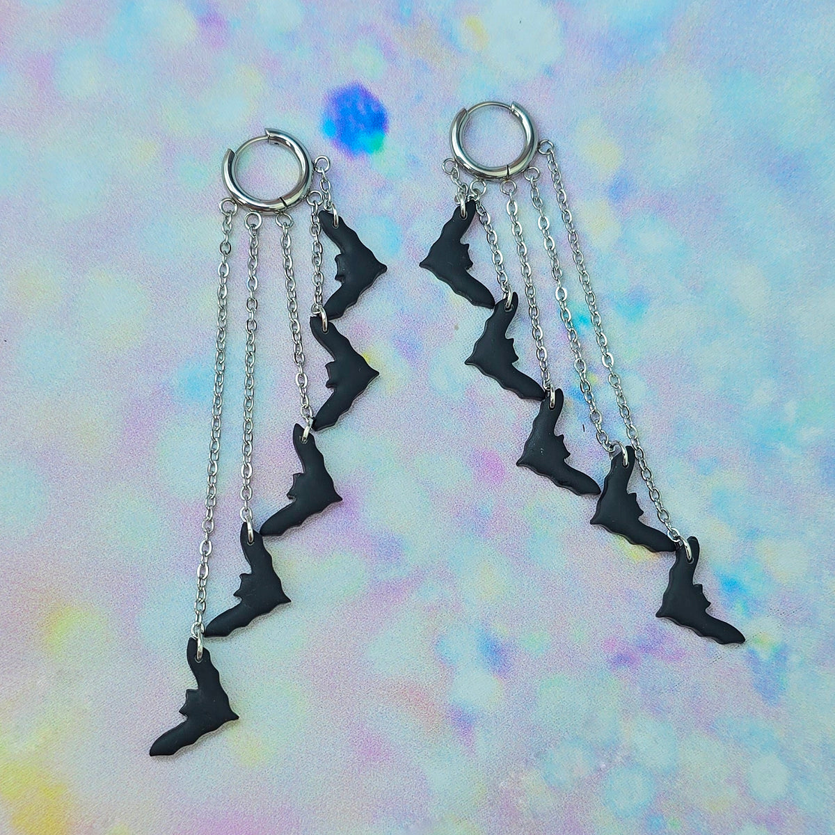 Black Bat 5 Drop Dangles