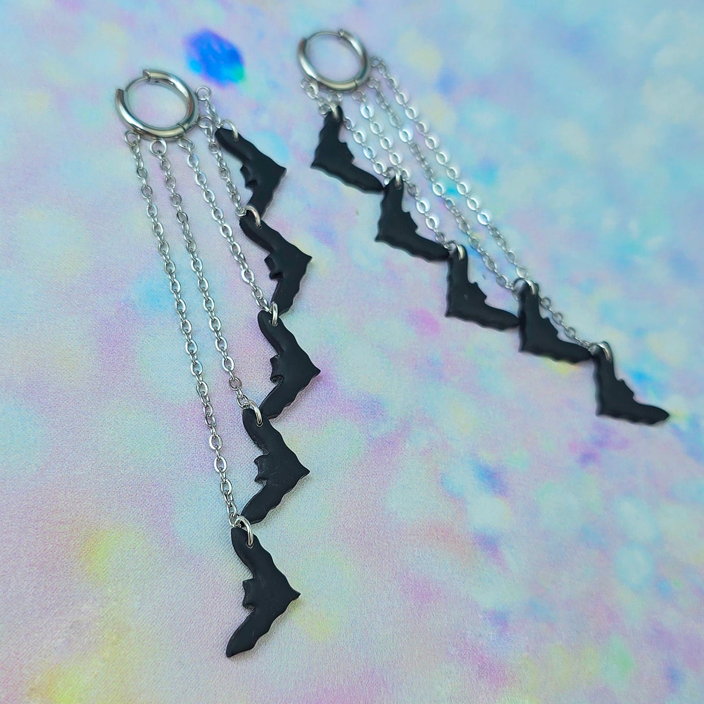 Black Bat 5 Drop Dangles