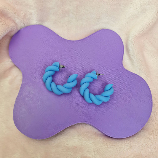 Discontinued Periwinkle Flump Hoops